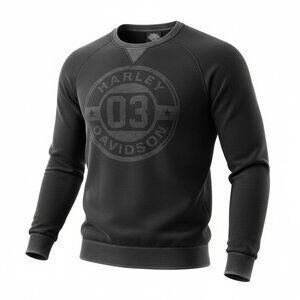 Harley-Davidson Circle 03 Men's Staple Sweater Motorcycle Sweatshirt Size M